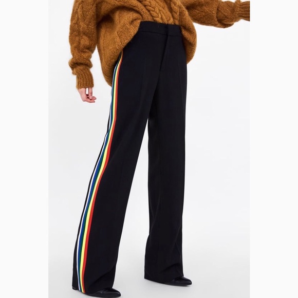 Zara Pants - ZARA Rainbow Pants